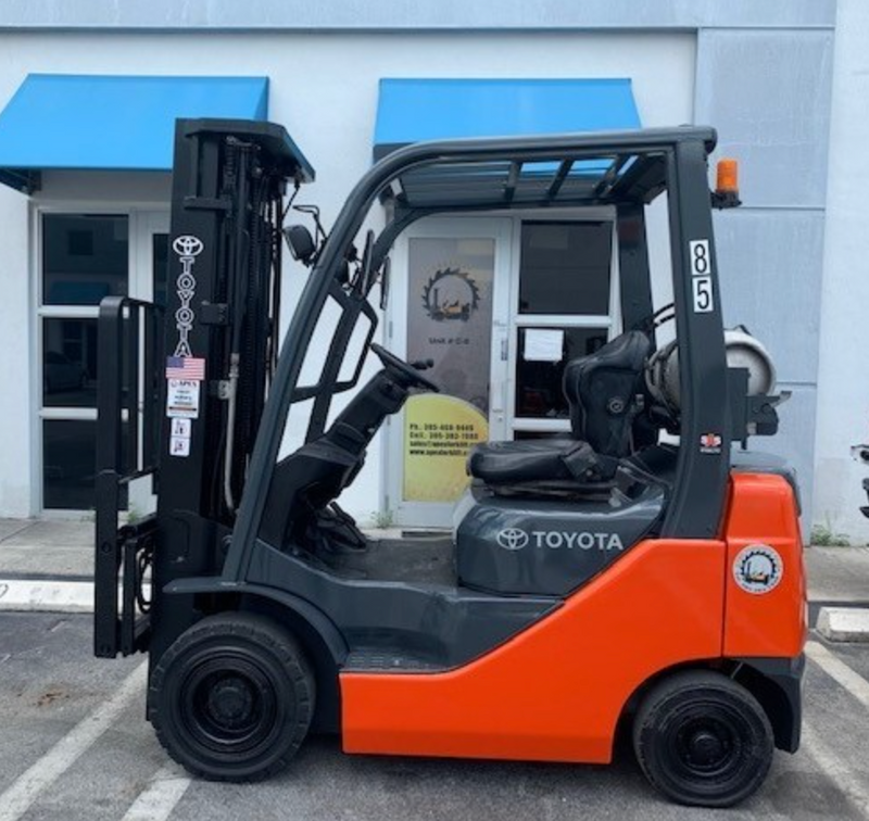 Used Forklift 2014 Toyota 8FGU18 ,  3,500lbs. #85