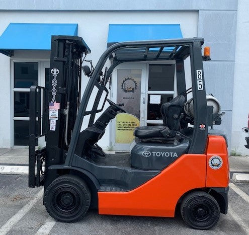 Used Forklift 2014 Toyota 8FGU18, 5,000lbs. #85